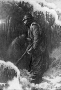 „Strážní služba na malé poště“, první světová válka, leden 1917. od Eugene Zigliara