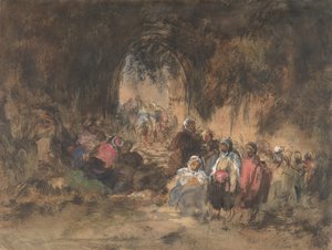 Arabové na odpočinku, 1817-70. od Eugenio Lucas Villamil