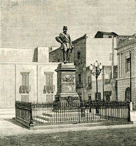 Památník Vittoria Emanuela II (1820-1878), Eugenio Maccagnani (1852-1930), Lecce, Apulie, Itálie od Eugenio Maccagnani