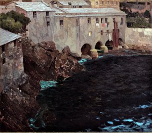 Oblouky opatství San Fruttuoso, c.1909 od Eugenio Olivari