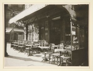 Káva? - Alej Velké armády od Eugène Atget