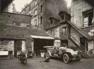Nádvoří, rue de Valence od Eugène Atget