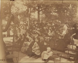 Guignol, Jardin du Luxembourg od Eugène Atget