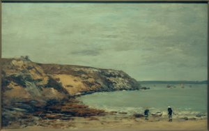 Rade de Brest. Bindy pobřeží od Eugene Louis Boudin