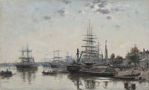 Pohled na Bordeaux, z Quai des Chartrons