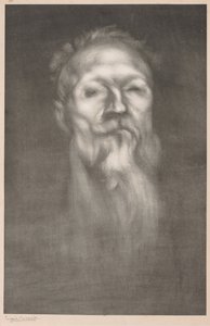 Auguste Rodin. od Eugène Carrière