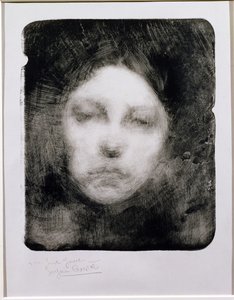 Hlava mladé dívky, 1890 od Eugène Carrière