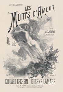 The Dead of Love, ca. 1885. od Eugène Carrière