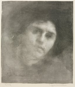 Madame Eugène Carrière velký talíř, 1893. od Eugène Carrière