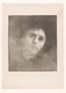 Portrét Madame Carriere Paní Eugene Carriere od Eugène Carrière