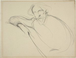 Studie Alphonse Daudeta od Eugène Carrière