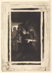 Kovář Un Forgeron, 1833. od Eugène Delacroix