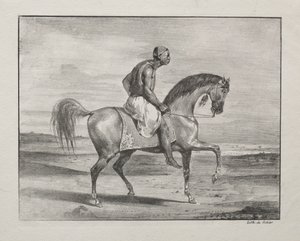 Afričan na koni od Eugène Delacroix