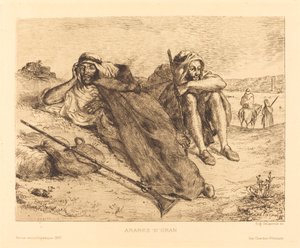 Arabové z Oranu od Eugène Delacroix