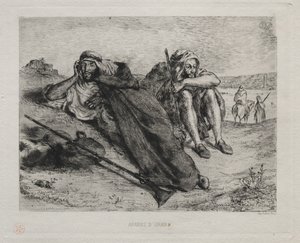 Arabové z Oranu od Eugène Delacroix