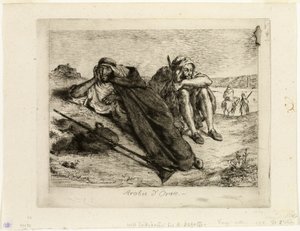 Arabové z Oranu od Eugène Delacroix