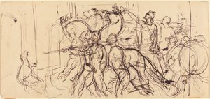 Vozatajové. od Eugène Delacroix