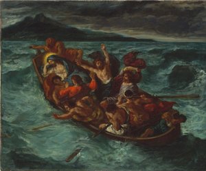 Kristus spící během bouře od Eugène Delacroix