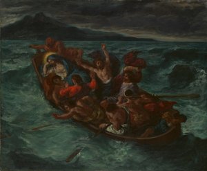 Kristus spí během bouře, ca. 1853. od Ferdinand Victor Eugene Delacroix