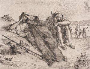 Dánština: Arabové z Oranu od Eugène Delacroix
