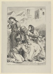 Smrt Goetze von Berlichingen, 1845., 1845. od Eugène Delacroix