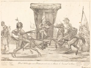 Polemický souboj od Eugène Delacroix