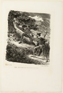 Faust a Mefistofeles v pohoří Harz, od Fausta od Eugène Delacroix