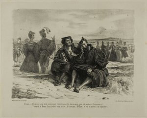 Faust a Wagner, z Fausta od Eugène Delacroix