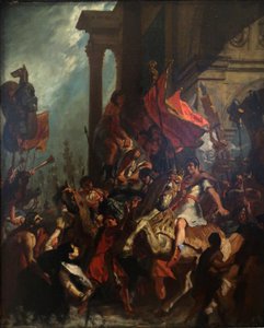 Francouzština:  La justice de Trajan Trajánova spravedlnost od Eugène Delacroix
