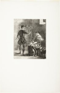 Hamlet a Ofélie od Eugène Delacroix