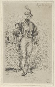 Muž ve zbrani, 1833, 1833. od Eugène Delacroix