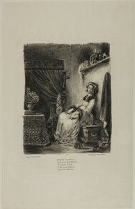 Markéta u Kolovratu, od Fausta od Eugène Delacroix