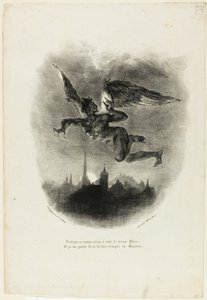 Mefistofeles létající od Eugène Delacroix