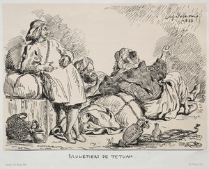 Muleteři z Tétuanu od Eugène Delacroix