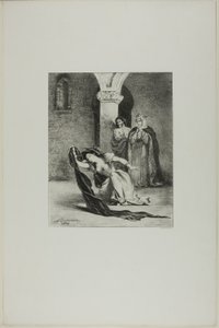 Oféliina píseň od Eugène Delacroix