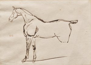 Studie koně od Eugène Delacroix