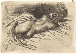 Studie ženy při pohledu zezadu Studie ženy při pohledu zezadu, 1833. od Eugène Delacroix