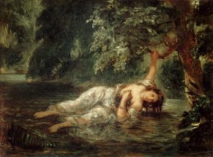 Smrt Ofélie, 1853.