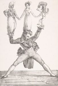 Italské divadlo, 1821., 1821. od Eugène Delacroix