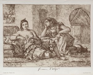Ženy z Alžíru od Eugène Delacroix