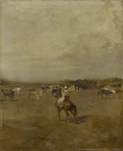Arabský tábor, kolem roku 1847 od Eugène Fromentin