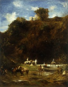 Arabové odpočívají, 1874 od Eugène Fromentin