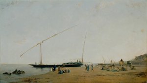 Na Nilu, poblíž Philae, 1871. od Eugène Fromentin
