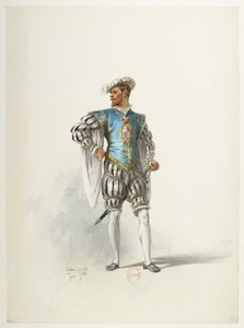 Btv1b84558104 16 - Saint-Saëns - Jindřich VIII - Maquettes de costumes - Lacoste - 16. kostým