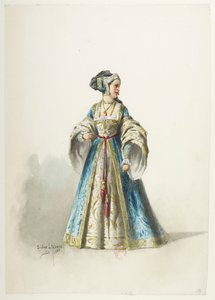 Btv1b84558104 18 - Saint-Saëns - Jindřich VIII - Maquettes de costumes - Lacoste - 18th Costume od Eugene Lacoste