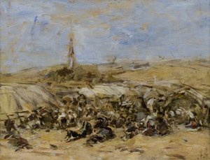 Pardon Ste-Anne-La-Palud od Eugene Louis Boudin