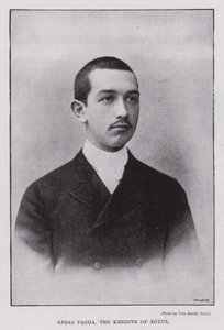 Abbas Pasha, Khedive of Egypt (černobílá fotografie) od European Photographer