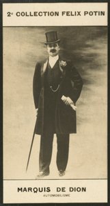 Albert-Jules-Felix-Philippe Marquis De Dion, motorismus od European Photographer