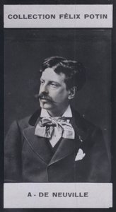Alphonse de Neuville (1836-1885) (černobílá fotografie) od European Photographer