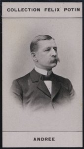 Auguste Andree (1854) (černobílá fotografie) od European Photographer
